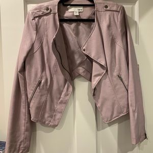 Bar III Faux Leather Moto Jacket